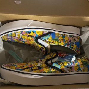 Simpsons Vans Slip on Men's Size 7.5